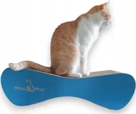 Drapaki dla kotów - Drapak dla kota niebieski duży MIMI 70x23x24 cm MruuPruu - miniaturka - grafika 1