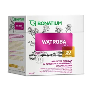 Bonatium Wątroba fix Herbatka ziołowa, 20 sasz. - Zioła - miniaturka - grafika 1