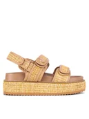 Sandały damskie - Badura Sandały BEGONIA-TS6165-01 Beżowy - miniaturka - grafika 1