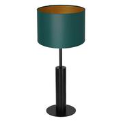 Lampy stojące - Luminex Table lamps 3680 Lampa stołowa lampka 1x60W E27 czarny/zielony/złoty - miniaturka - grafika 1