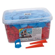 Narzędzia glazurnicze - System poziomowania płytek klin zestaw TEO 100 sztuk - miniaturka - grafika 1