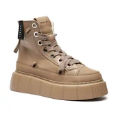 Botki damskie - INUIKII Skórzane sneakersy MATILDA - miniaturka - grafika 1