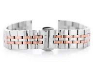 Bransolety męskie - Bransoleta Pacific Model 4 srebrno róż.złota 16mm - miniaturka - grafika 1