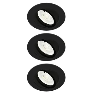 Oprawa stropowa oczko Bama 3 szt. GU10 czarny Inspire - Oprawy, klosze i abażury - miniaturka - grafika 1