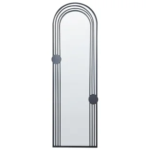 Lustro ścienne metalowe 45 x 146 cm czarne AJAIN Lumarko! - Lustra - miniaturka - grafika 1