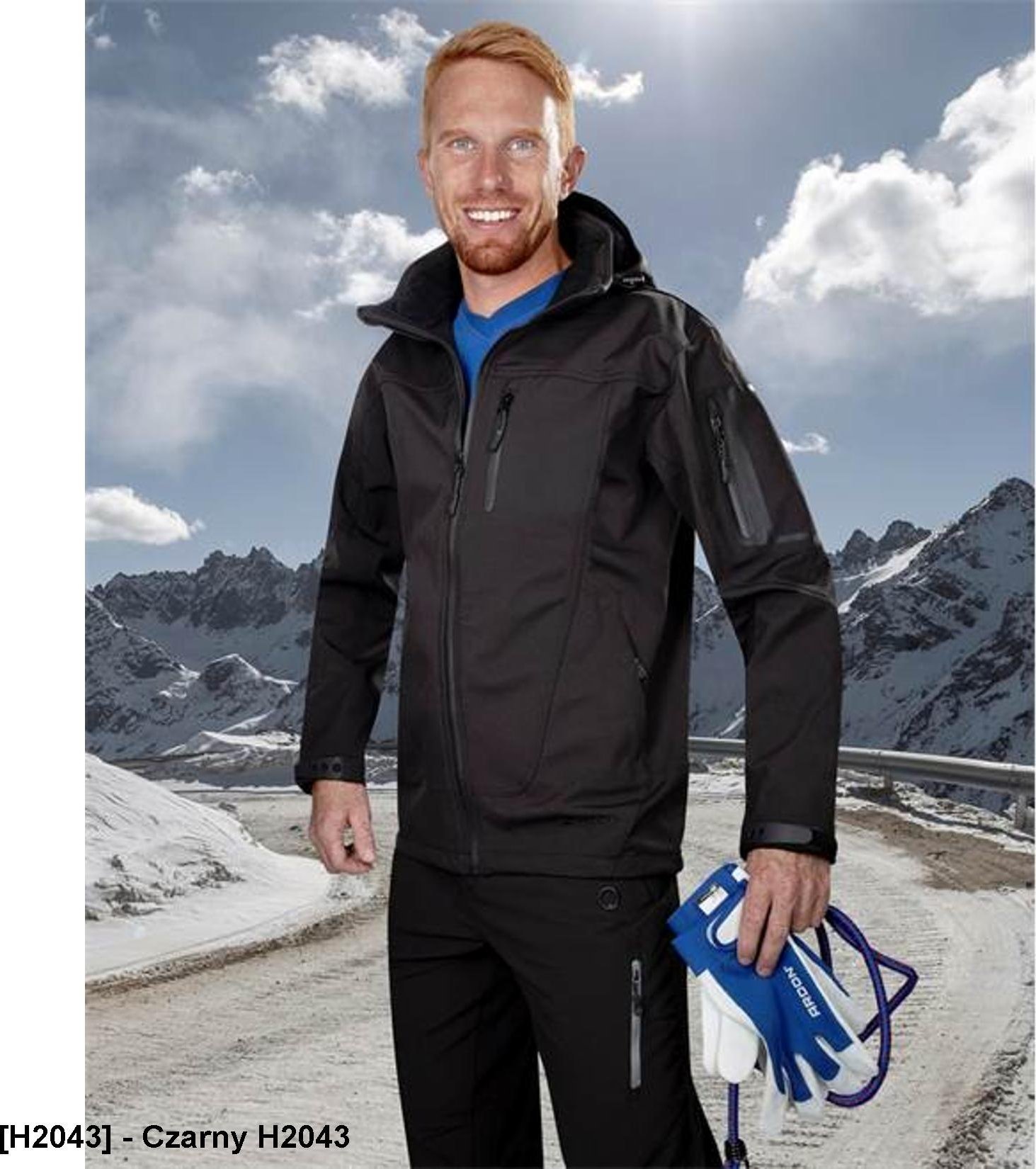 Ardon ARDON SPIRIT - kurtka softshell męska zimowa - Czarny H2043 5XL