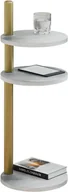Ławy i stoliki kawowe - Stolik pomocniczy beton + złoty - Zork 5X - miniaturka - grafika 1
