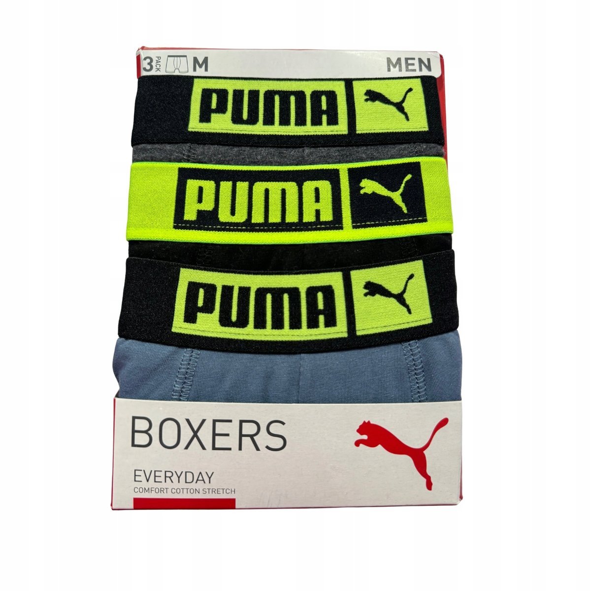 Puma Bokserki Basic Placed Logo Elastic 3-Pack 93554806 R M