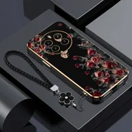 Inne - TEMU Obraz Olejny Róży dla Nowego Modelu Realme 12 Pro Plus, Silikonowy Design Idealny na Co Dzień 12proplus - miniaturka - grafika 1