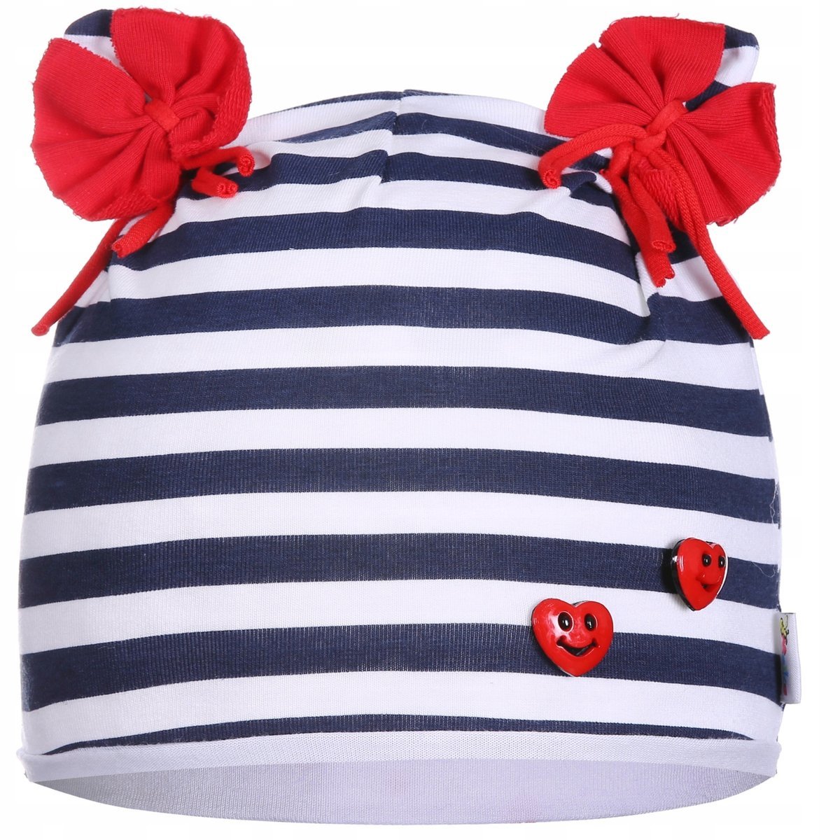 Czapka Bawełniana Dziewczęca Granat