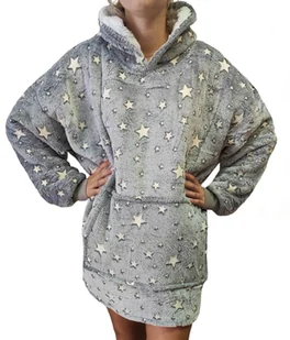 Koc z rękawami Koc bluza kocobluza Oversize Star - Koce - miniaturka - grafika 1