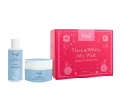 Zestawy kosmetyków damskich - Hagi Have a Wholly Jolly Wash Zimowe Otulenie świąteczny zestaw prezentowy peeling cukrowy 200 ml + żel do mycia ciała 150 ml - miniaturka - grafika 1