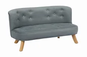 Łóżka dla dzieci i młodzieży - Sofa dla dzieci somebunny szara welurowa - miniaturka - grafika 1