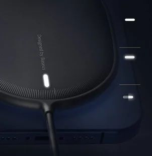 Baseus magnetyczna bezprzewodowa indukcyjna ładowarka Qi 15 W (kompatybilna z MagSafe) czarny (WXQJ-01) hurtel-68043-0 - Ładowarki do telefonów - miniaturka - grafika 39