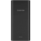 Powerbanki - Canyon Powerbank PB-2001, 20000mAh CNE-CPB2001B Czarna - miniaturka - grafika 1
