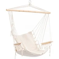 Hamaki - FOTEL HAMAKOWY BOHO W KOLORZE BEŻOWYM - miniaturka - grafika 1