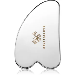 Crystallove Crystallove Cryo Ice Gua Sha Płytka do masażu twarzy gua sha ze stali nierdzewnej 1 szt - Rollery do masażu - miniaturka - grafika 1