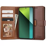 Etui i futerały do telefonów - Etui TECH-PROTECT Wallet do Xiaomi Redmi Note 13 Pro 5G/Poco X6 5G Brązowy - miniaturka - grafika 1