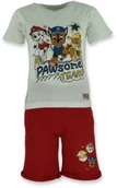 Dresy i komplety dla dziewczynek - Komplet dla chłopca na lato Psi Patrol Biały - miniaturka - grafika 1
