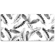 Podkładki na biurko - Mata ochronna na biurko Ptasie pióra 120x60 cm - miniaturka - grafika 1