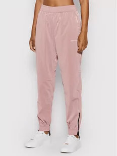 Calvin Klein Jeans Spodnie dresowe J20J217748 Różowy Regular Fit - Spodnie sportowe damskie - miniaturka - grafika 1