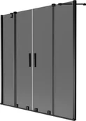 Parawany nawannowe - Mexen Velar Duo parawan nawannowy 2-skrzydłowy rozsuwany 150 x 150 cm, grafit, czarny - 896-150-000-42-70 - miniaturka - grafika 1