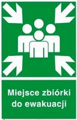Akcesoria BHP - Tablica Miejsce zbiórki do ewakuacji 25x37cm PCV 3mm - miniaturka - grafika 1