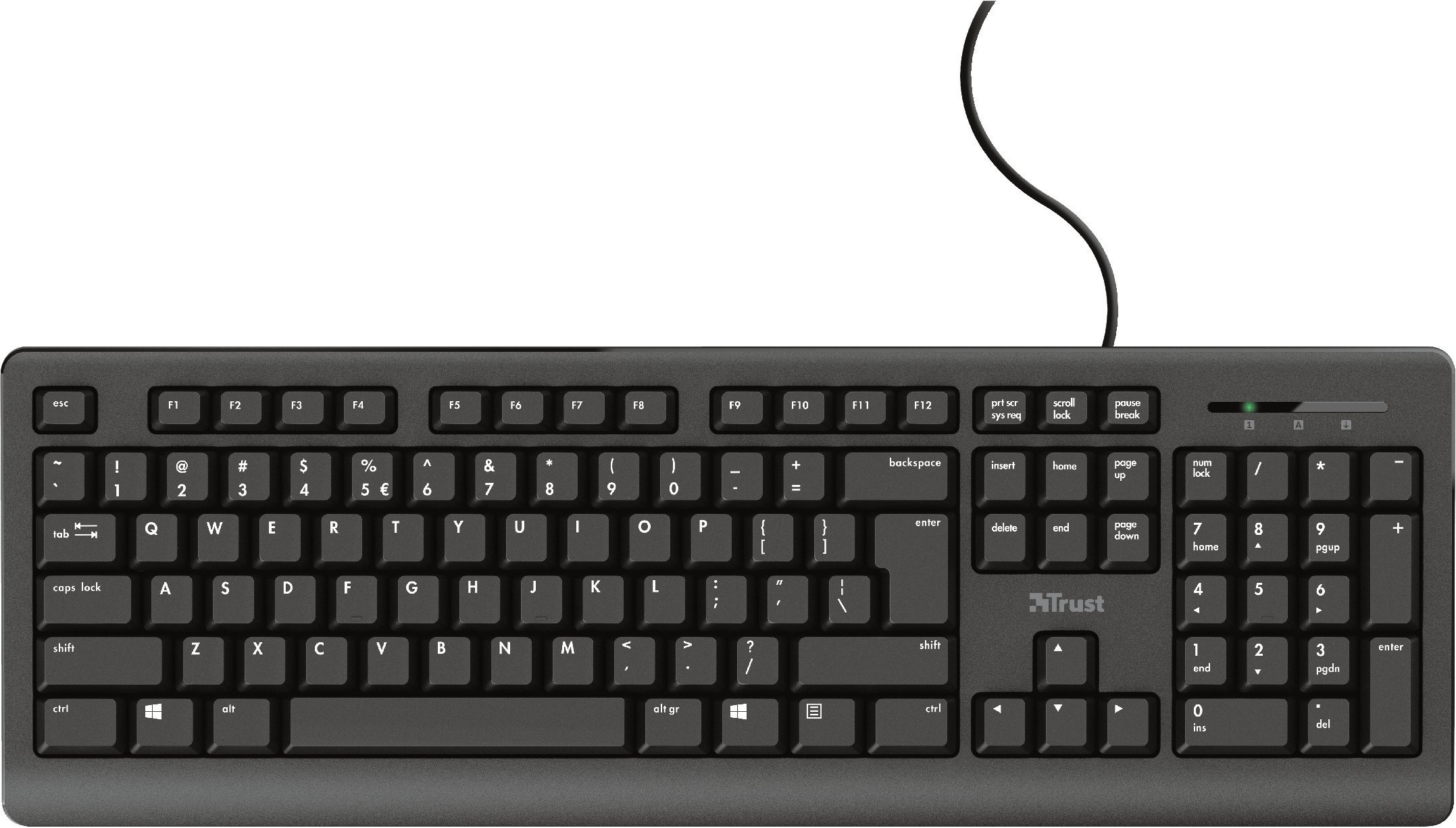 Trust TK-150 SILENT USB KEYBOARD 23983