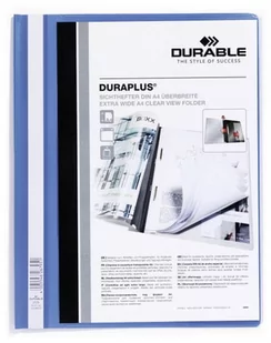 Durable SKOROSZYT PREZENTACYJNY DURAPLUS NIEBIESKI - Teczki i skoroszyty - miniaturka - grafika 1