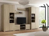 Meble do sypialni - Meblościanka PER LA VITA Apollo, dąb sonoma, 310x190x300 cm - miniaturka - grafika 1