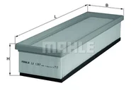 Filtry powietrza - Filtr powietrza Mahle LX 1287 - miniaturka - grafika 1