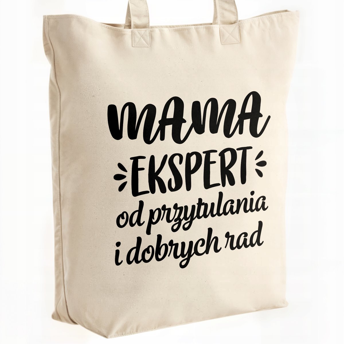 Torba bawełniana premium na zakupy Dzień Matki Prezent Mama Ekspert