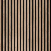 Panele ścienne i boazeria - Panele ścienne 3D Lamel na czarnym filcu 270x25 cm Camargue 5 lameli - miniaturka - grafika 1