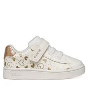 Buty dla dziewczynek - Sneakersy Geox B Eclyper Girl B455MA 0BCKC C1R2L Biały - miniaturka - grafika 1