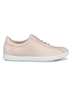 Ecco Skórzane sneakersy "Travel" w kolorze jasnoróżowym - Trampki damskie - miniaturka - grafika 1