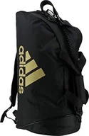 Torebki damskie - adidas torba sportowa 2 w 1 czarna/złota 59 litrów, czarny, M, Plecak - miniaturka - grafika 1