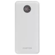 Powerbanki - Canyon PB-2002 (biały) 20000mAh, QC, PD 20W - miniaturka - grafika 1