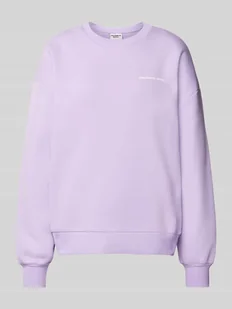 Bluza o kroju oversized z prążkowanymi wykończeniami - Bluzy damskie - miniaturka - grafika 1