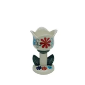 Świeczniki - Ceramiczny świecznik tulipan Ceramika Bolesławiec - miniaturka - grafika 1