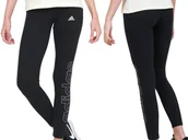 Legginsy - LEGGINSY ADIDAS CZARNE GETRY DAMSKIE LEGI ROZM. S - miniaturka - grafika 1
