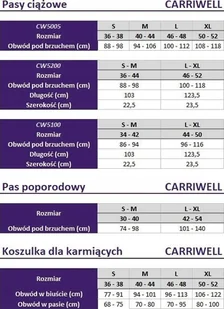 Pas ciążowy Carriwell CARRIWELL maternity support belt Black S/M 5205 - Bielizna ciążowa - miniaturka - grafika 1