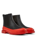 Botki damskie - Camper Skórzane sztyblety w kolorze czarno-czerwonym - miniaturka - grafika 1