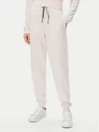 Spodnie sportowe damskie - BOSS Spodnie dresowe CP Stripe 50524759 Różowy Regular Fit - miniaturka - grafika 1