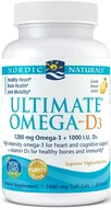 Suplementy naturalne - Ultimate Omega-D3, 1280mg Lemon - 60 solfgels Nordic Naturals - miniaturka - grafika 1