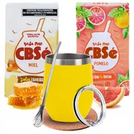 Yerba Mate - Zestaw do Yerba Mate CBSe Miel Pomelo TermoLid + Akcesoria - miniaturka - grafika 1