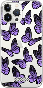 Etui do Apple IPHONE 11 PRO Motyle 002 Babaco Nadruk częściowy Fioletowy - Etui i futerały do telefonów - miniaturka - grafika 1