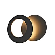 Lampy ścienne - Mantra Iluminación Kinkiet LED Toronto, czarny, Ø 26 cm, aluminium, regulowany - miniaturka - grafika 1