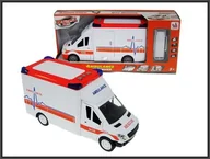 Samochody i pojazdy dla dzieci - Hipo Auto karetka 27cm z noszami światło dźwięk 666-05P - miniaturka - grafika 1