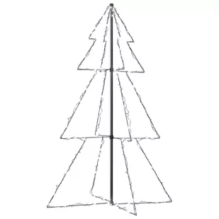 vidaXL vidaXL Ozdoba świąteczna w kształcie choinki, 200 LED, 98x150 cm - Oświetlenie świąteczne - miniaturka - grafika 1