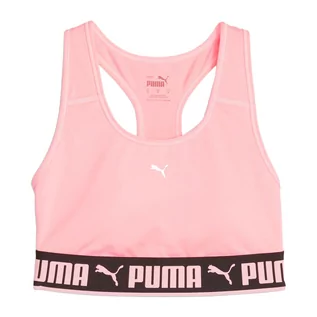 Bielizna sportowa damska - Stanik fitness cardio PUMA Mid Impact Puma Strong PM - grafika 1